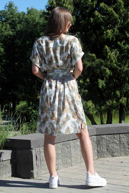 Повседневное платье Arisha 1274 бежевый