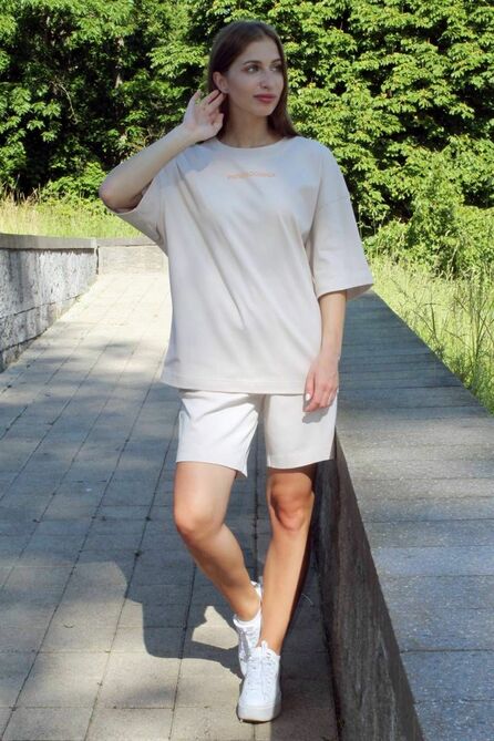 Шорты Arisha 9028 бежевый