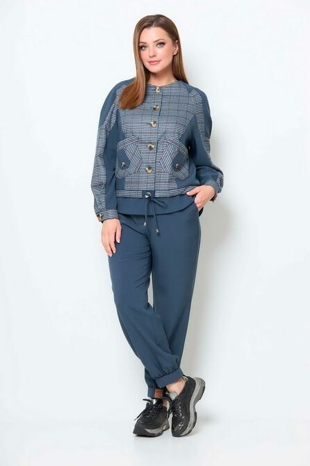 Костюм брючный Асолия 1295/1 синий