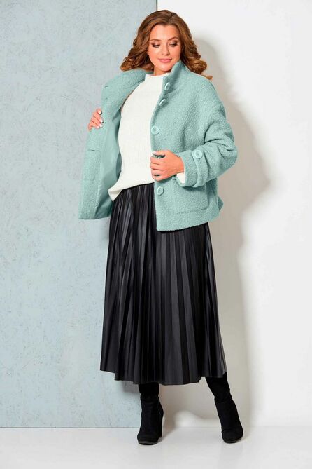 Полупальто Асолия 3521/1 мята Полупальто Асолия 3521/1 мята