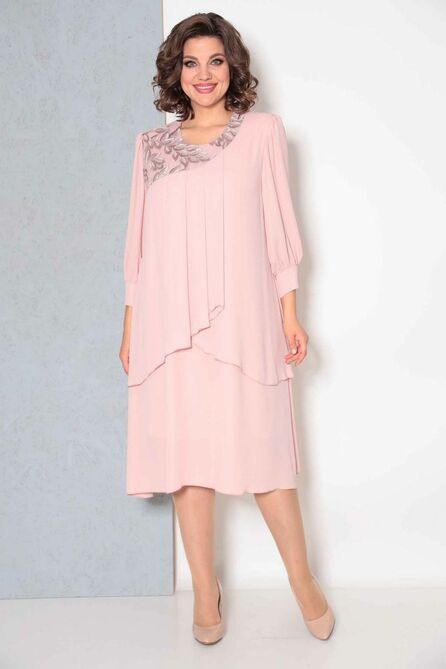 Вечернее платье Асолия 2545/1 пудра