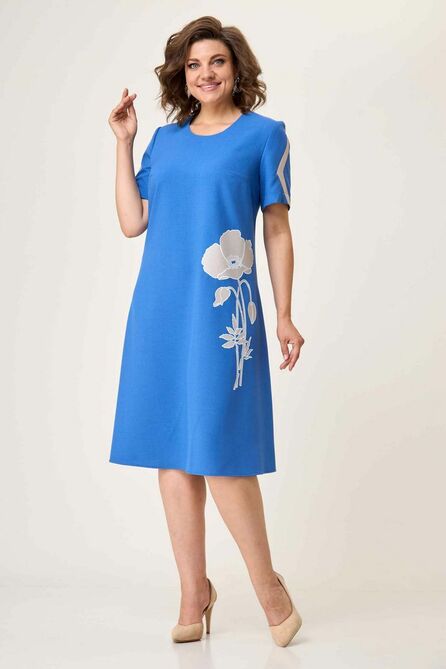 Повседневное платье Асолия 2584 василек