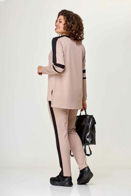 Костюм брючный Асолия 1339/1 капучино_черный