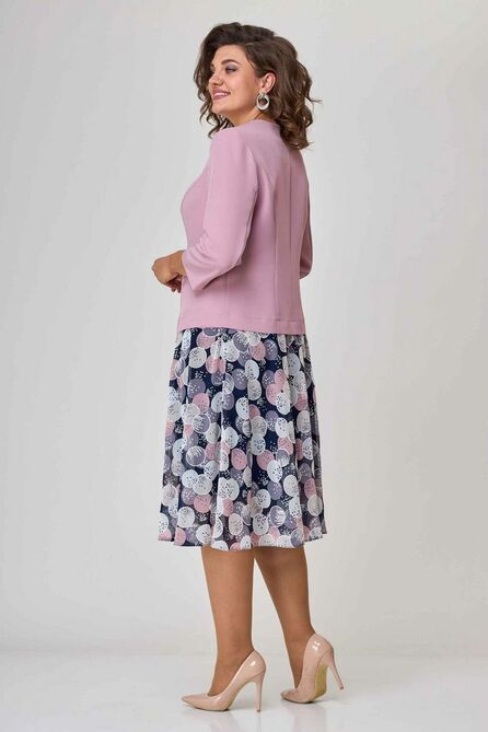 Юбочный костюм Асолия 1330/2 пудра Юбочный костюм Асолия 1330/2 пудра