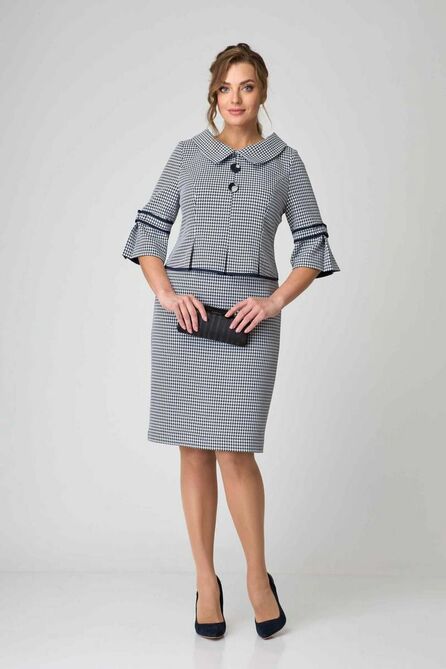 Офисное платье Асолия 2592 гусиная_лапка Офисное платье Асолия 2592 гусиная_лапка