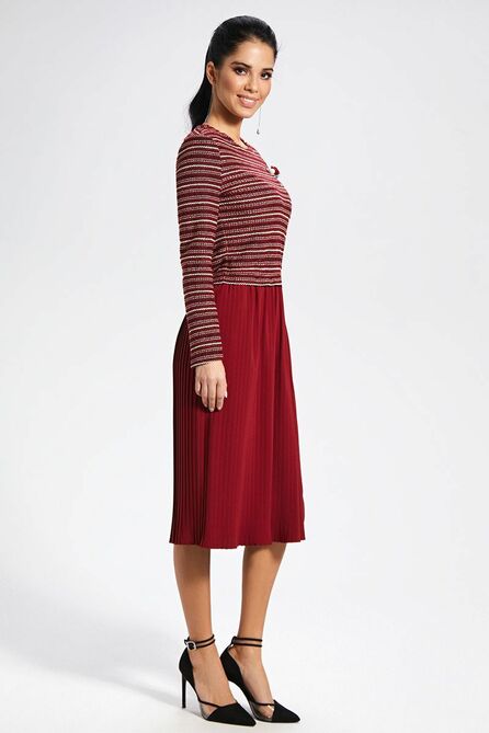 Повседневное платье AYZE 1431 бордо