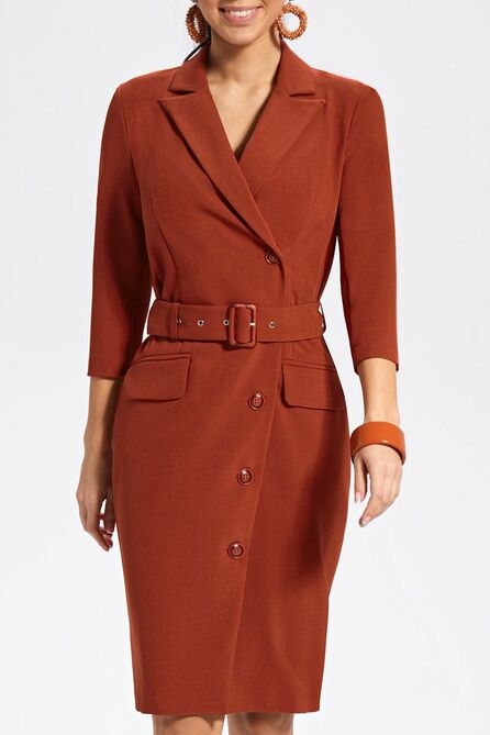 Повседневное платье AYZE 1436 кирпичный