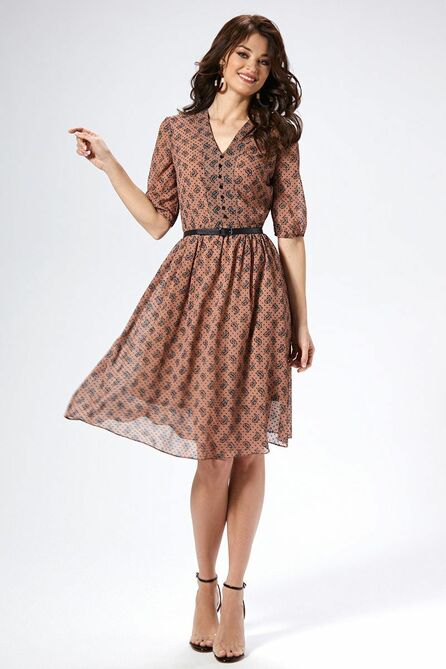 Повседневное платье AYZE 1493 капучино