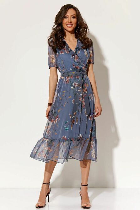 Повседневное платье AYZE 1545 индиго