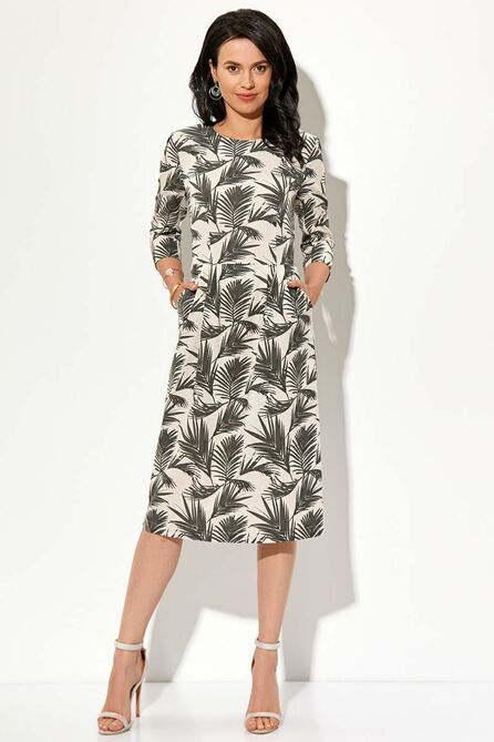 Повседневное платье AYZE 1645 молочно-зеленый