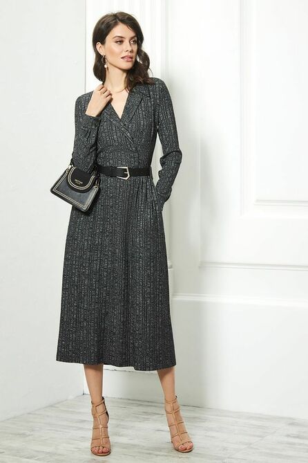 Повседневное платье AYZE 1614 графит