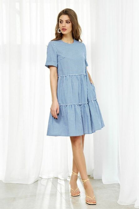 Повседневное платье AYZE 2111 голубой