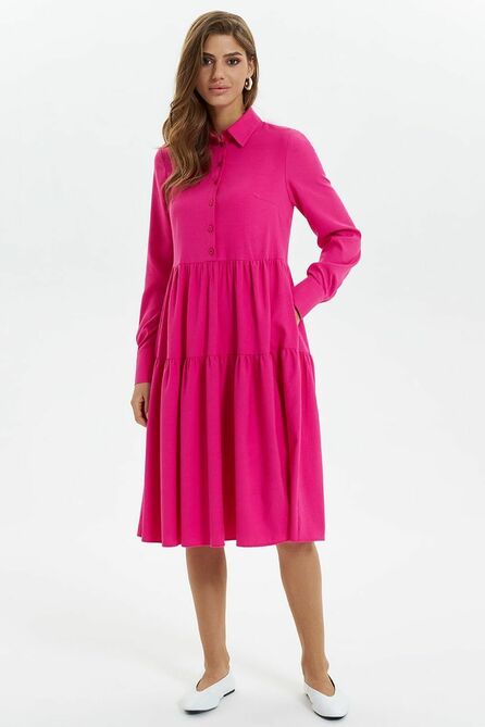 Повседневное платье AYZE 2356 розовый