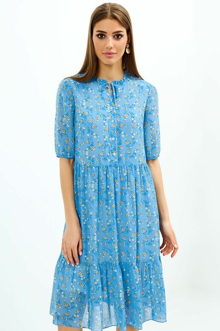 Повседневное платье AYZE 72604 голубой