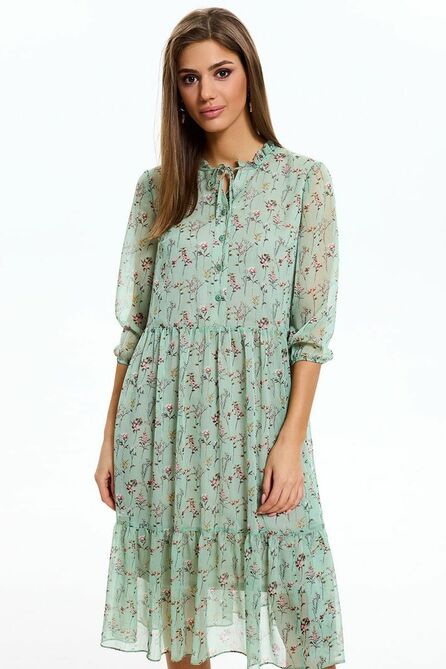 Повседневное платье AYZE 72475 фисташковый