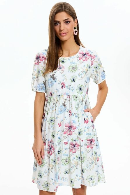 Повседневное платье AYZE 72524 молочный