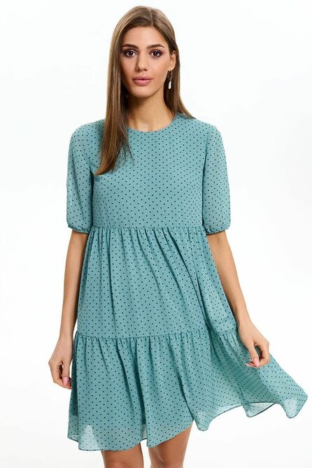 Повседневное платье AYZE 72516 морской