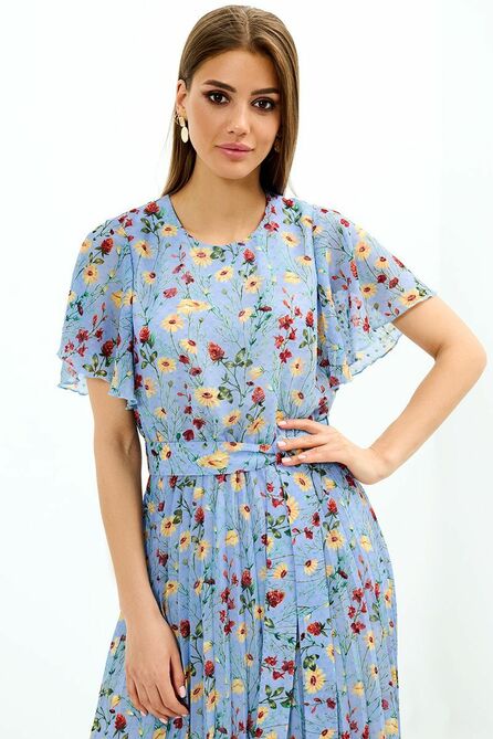 Повседневное платье AYZE 72593 голубой