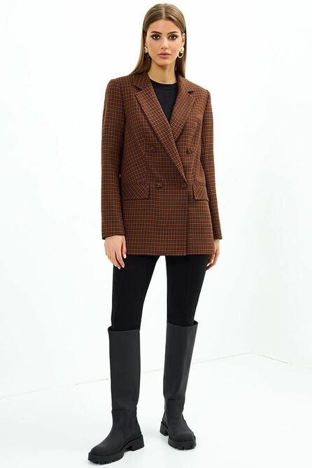 Жакет AYZE 72633 кирпичный