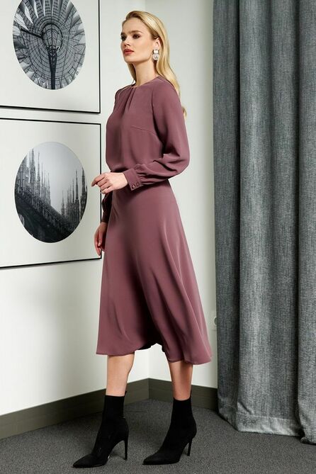 Костюм с блузкой AYZE 2024 тёмно-лиловый