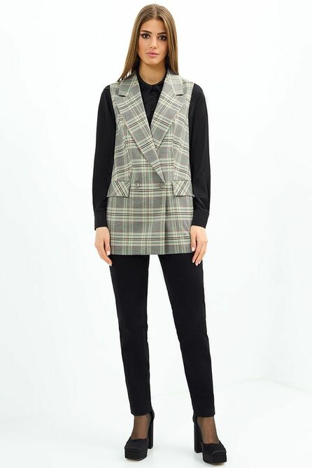 Жилет AYZE 72597 серо-бежевый