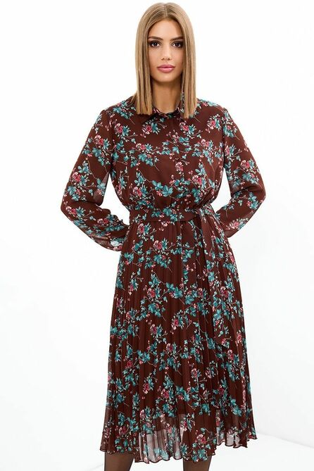 Повседневное платье AYZE 72672 коричневый