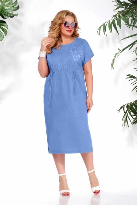 Повседневное платье БагираАнТа 780 голубой