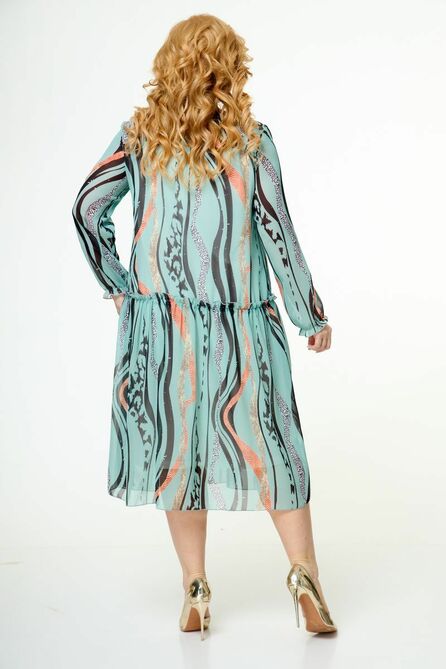 Вечернее платье БагираАнТа 722 бирюза.1