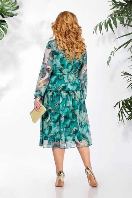 Вечернее платье БагираАнТа 722 бирюза.2