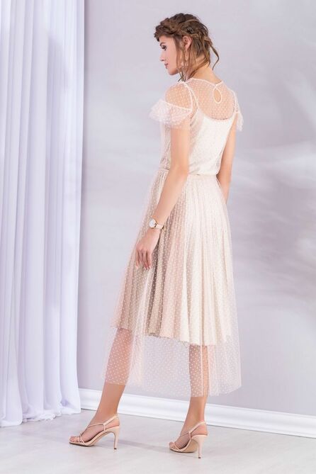 Вечернее платье Barbara Geratti 2733 светло-бежевый/пудра