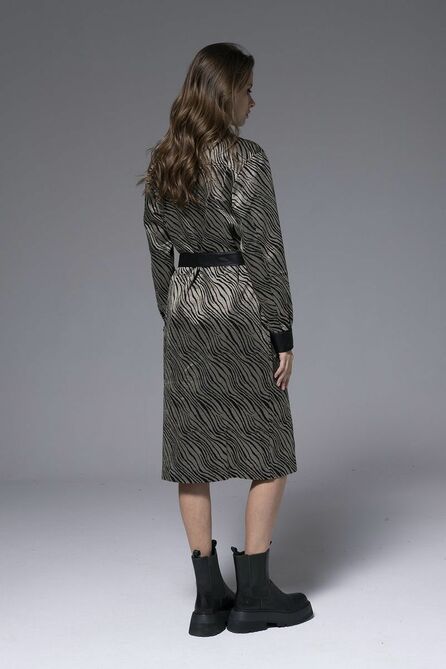 Повседневное платье Barbara Geratti С2818BG Св.олива/черный