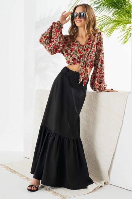 Блузка Barbara Geratti С3958BG Красный/черный