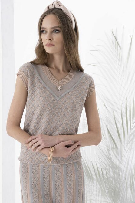 Джемпер Barbara Geratti С3987BG Серый/пудра