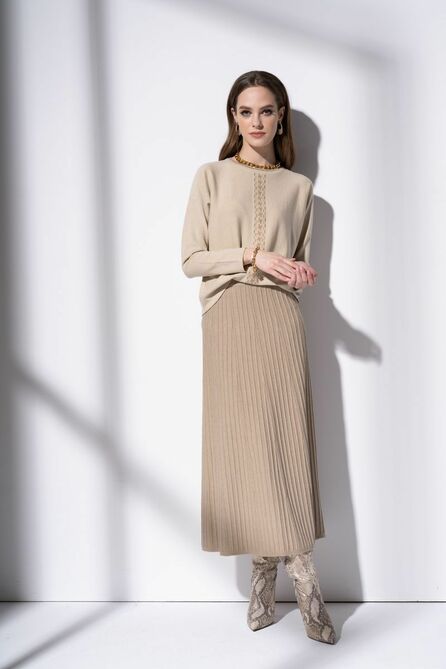 Джемпер Barbara Geratti С4037BG песок/т.