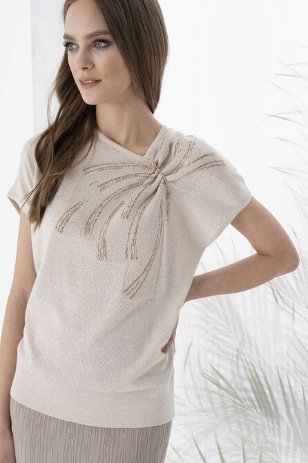 Джемпер Barbara Geratti С3937BG беж/золото