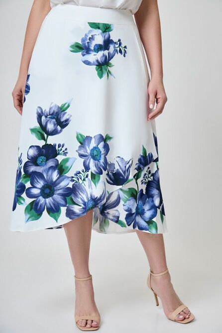 Юбка БелЭкспози 1202 бело-синий