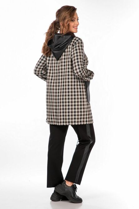 Костюм с блузкой Belinga 2255 черный_клетка