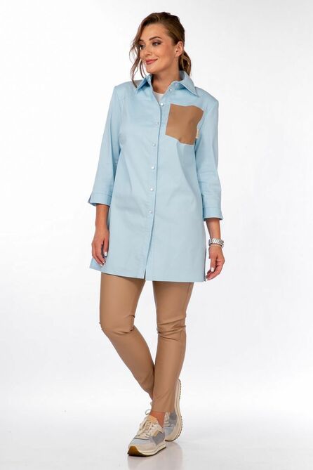 Рубашка, Леггинсы Belinga 2257 голубой+бежевый