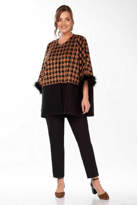 Жакет Belinga 5147 черный-рыжий