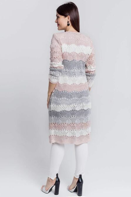 Кардиган Bonadi 1285 пудра-серый