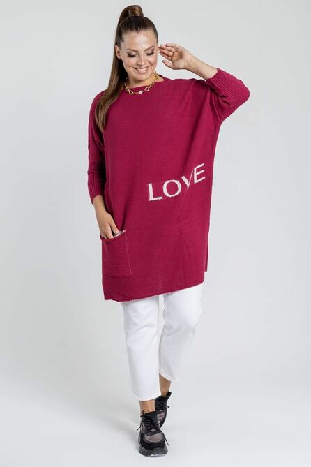 Туника Bonadi М-1387 малиновый