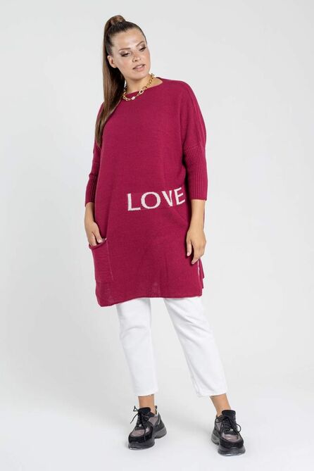 Туника Bonadi М-1387 малиновый