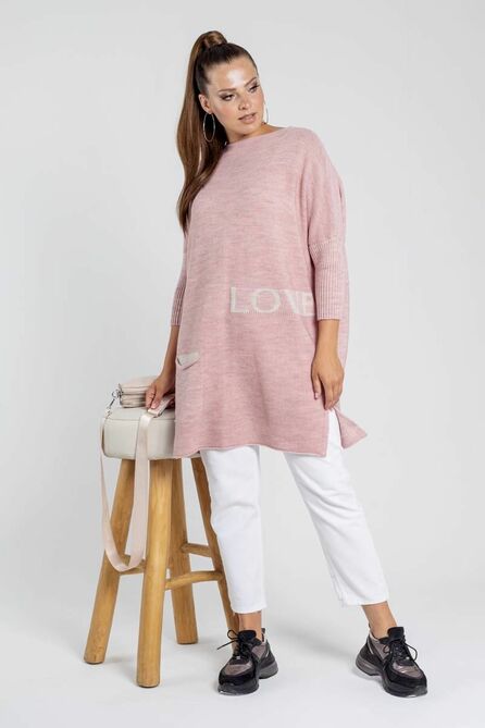 Туника Bonadi М-1387 пудра