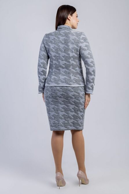 Юбочный костюм Bonadi 1608 серый