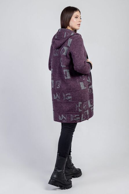 Кардиган Bonadi 1614 баклажан