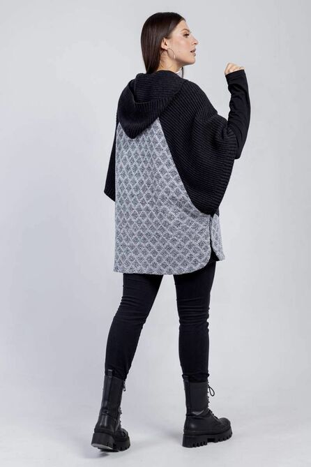 Пончо Bonadi 1624 антрацит