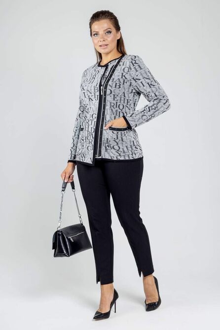 Жакет Bonadi 1569 светло-серый