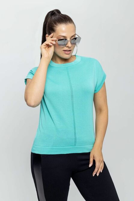 Блузка Bonadi М-1703 бирюза