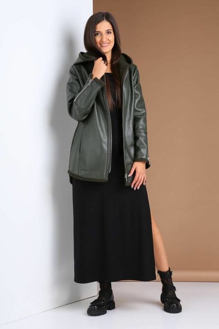 Дубленка Celentano 1905.1 перламутрово-зеленый Дубленка Celentano 1905.1 перламутрово-зеленый