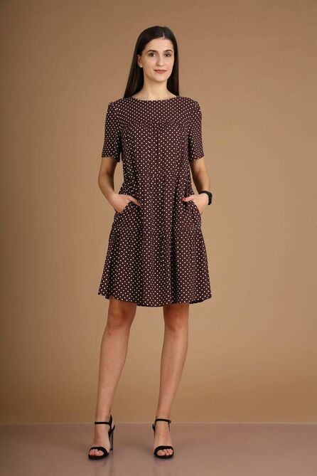 Повседневное платье Celentano 1923.1 шоколадный